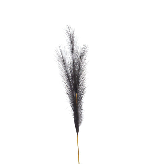 Grey Faux Pampas Grass Stem