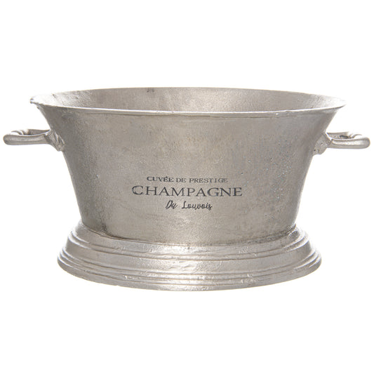 Large Antique Pewter Champagne Cooler