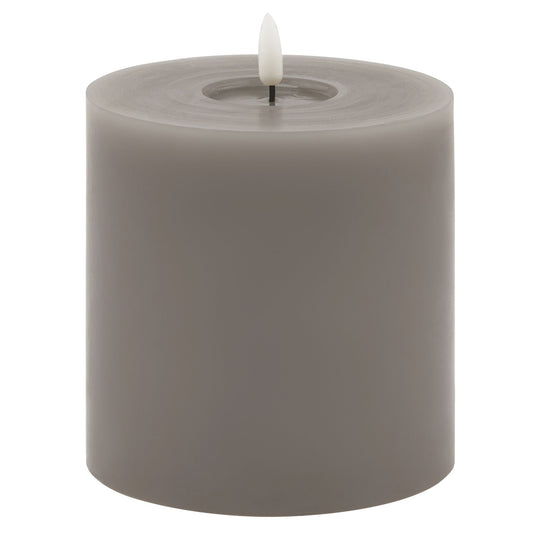 Luxe Collection Melt Effect 5x5 Grey LED Wax Candle