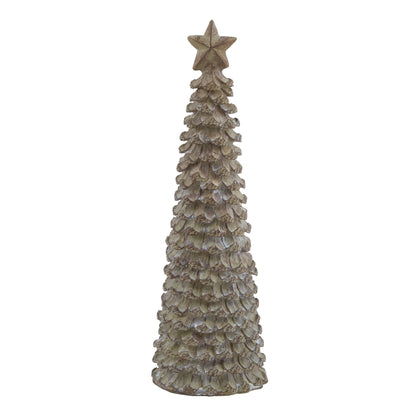 Medium Beige Cedar Tree With Star