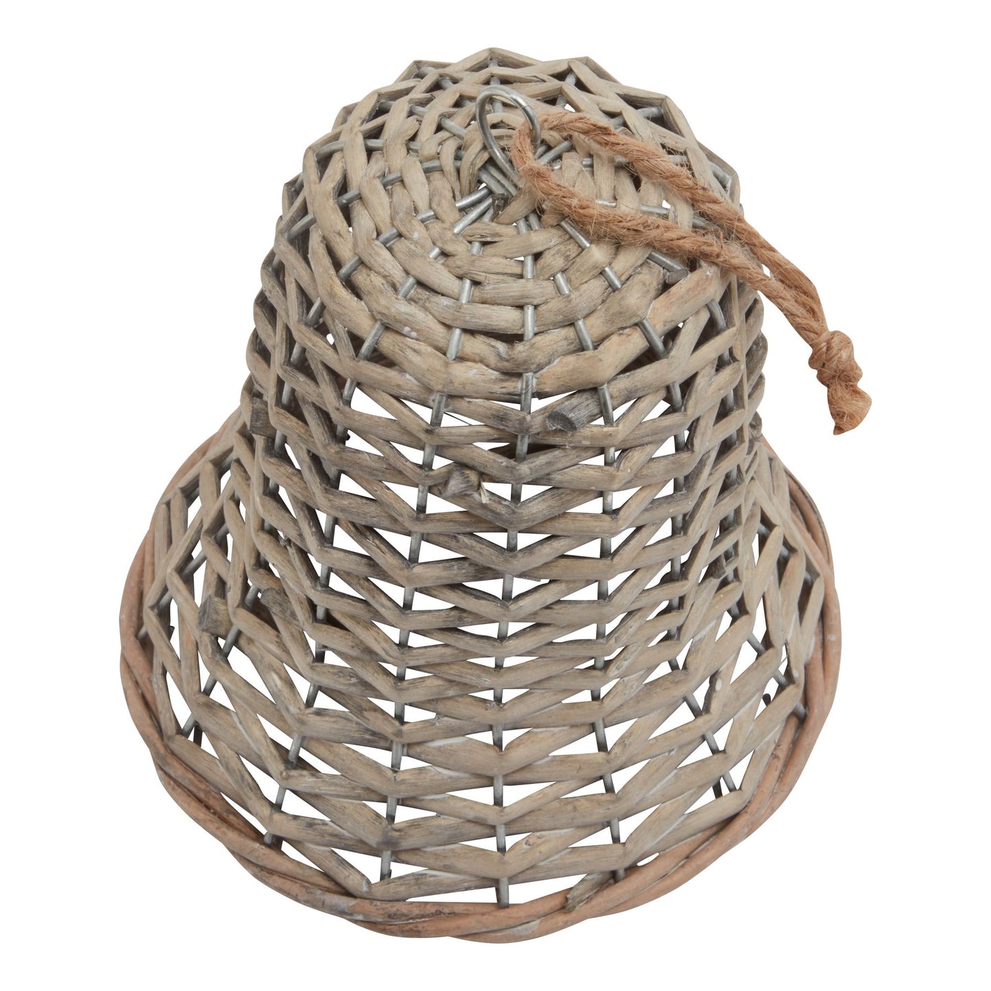 The Noel Collection Large Wicker Bell Decoration